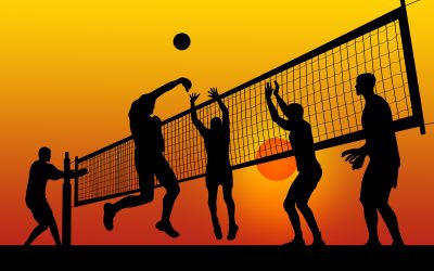 sport voleibol miach setka sportsmeny muzhchiny