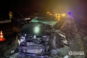 ДТП, автошлях «Стрий-Ізварине», аварія, обгін, зіткнення, Hyundai I30, Audi Q7, Nissan, Уманський район, Івангород, травмовані, порушення ПДР, кримінальне провадження, дорожній рух.